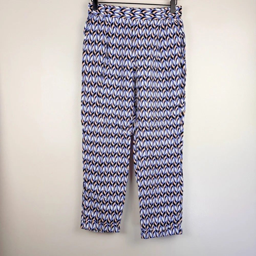 United Colors of Benetton Womens Small 100% Pure Linen Boho Lounge Retreat Pants